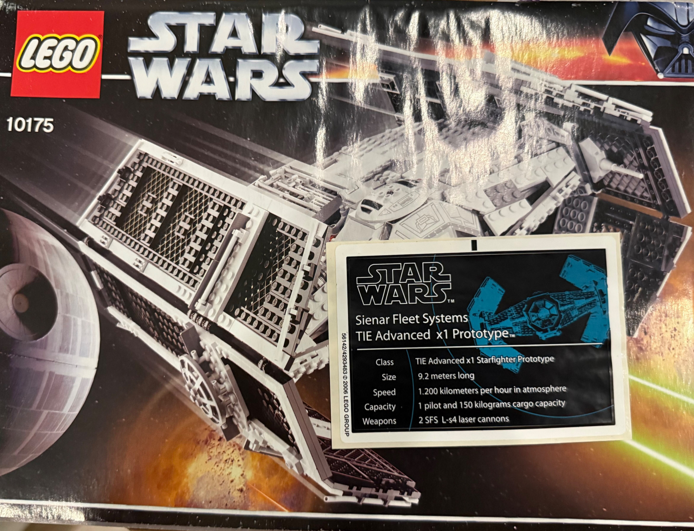 LEGO Star Wars 10175 Set Darth Vader's Tie Advanced Fighter